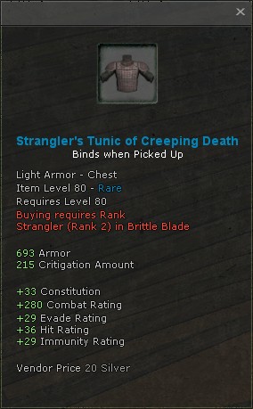 Stranglers tunic of creeping death