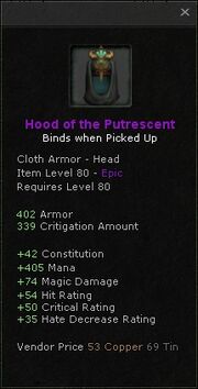 Hood of the putrescent