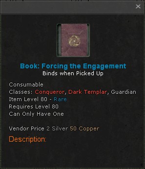 Book forcing the engagement