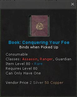 Book conquering your foe