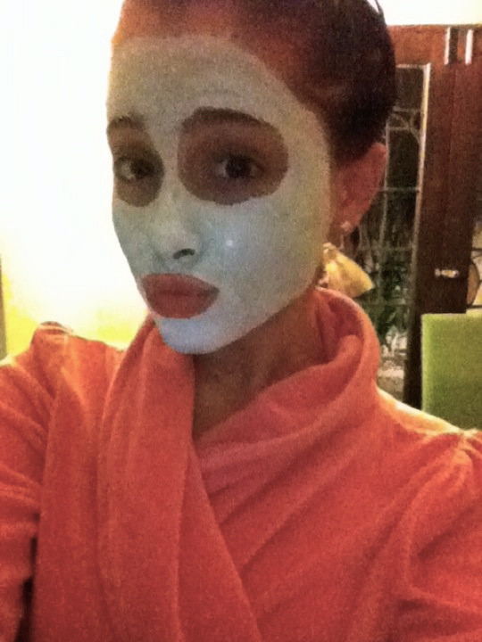 Image - Ariana with a face mask august 13, 2011.jpg ...