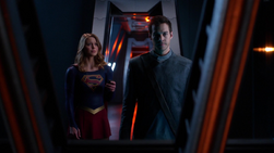 Kara sends Mon-El to safety