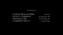 Scimitar in the credits