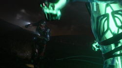 The Atom fights the Leviathan