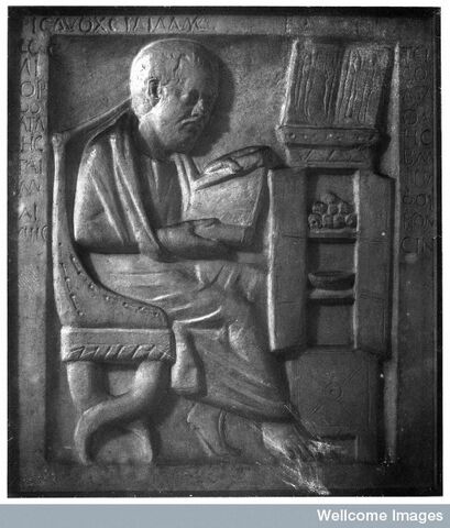Ficheiro:Médico Greco-Romano no seu estudo..jpg