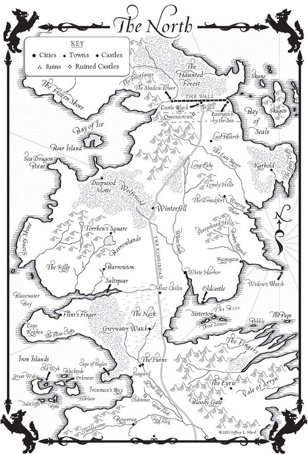 The north Adwd map