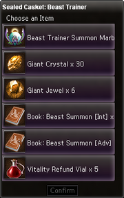 Sealed Casket Beast Trainer