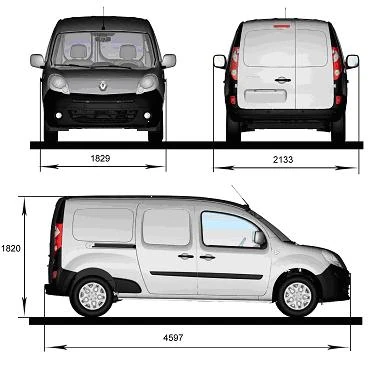 Renault kangoo размеры