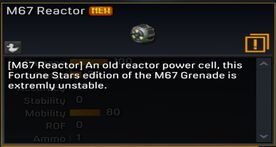 M67 Reactor description
