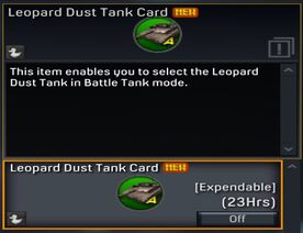 Leopard Dust Tank Card