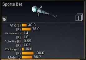Sports Bat stats