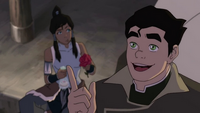 Bolin thanking Korra