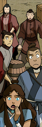 Katara and Sokka shocked