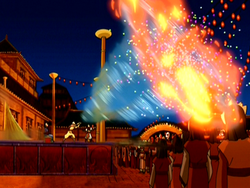 Aang red Katara