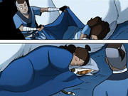 Sokka cubre a Katara.png