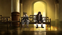 Korra and a sad Tahno