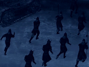 Fleeing soldiers