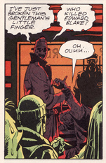 Rorschach breaks guy's finger