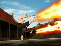 Aang y Zuko entrenando.png