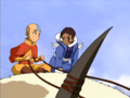 120px-Aang and Katara atop Appa