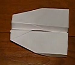 Floating paper airplane