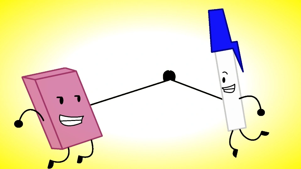 Image Pen & eraser fan art.png Battle for Dream Island Wiki