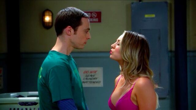 File:Sheldon penny kiss.jpg