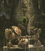 Bohrok & Balta Statue