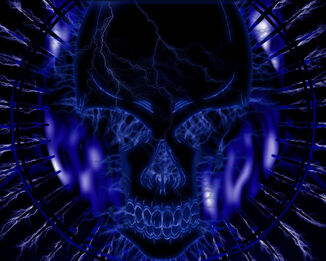 Blue Skull by Picked Jester
