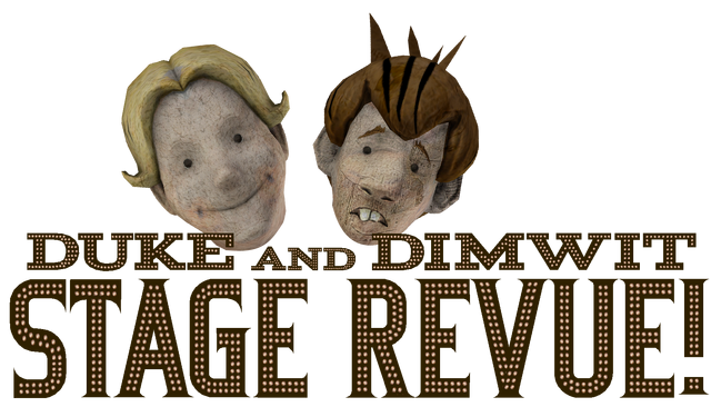 File:Duke and Dimwit Stage Revue sign and heads.png