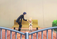 Rentaro gives Tina food