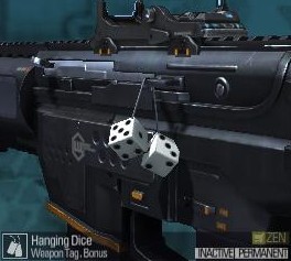 Hanging Dice Tag
