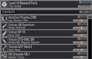 Level 14 reward pack