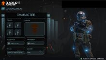 Character Menu