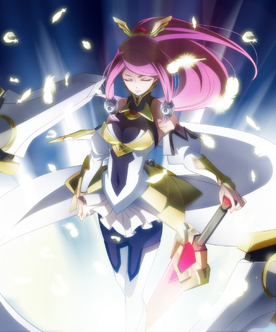 File:Tsubaki Yayoi (Chronophantasma, Arcade Mode Illustration, 3, Type A).png
