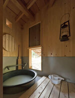 Hut bathroom