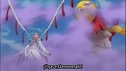 Szayel siendo envenenado por el bankai de Mayuri.jpg