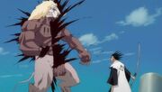 Tesra es cortado por Kenpachi.jpg