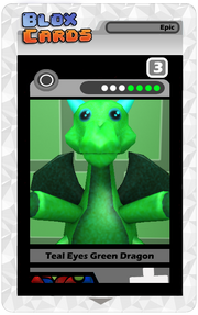 Teal Eyes Green Dragon