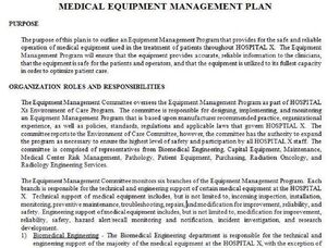 Medicalequipmentmanagementplan