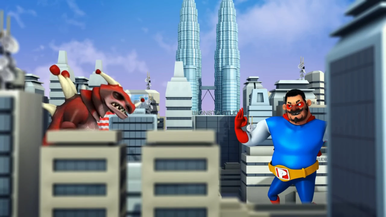 Image - Papa zola vs raksasa tidur.jpg  BoBoiBoy Wiki 