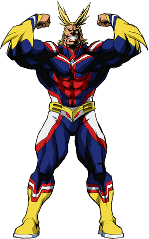 Fichier:All Might Hero Forme corps entier anime.png