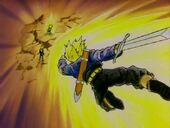 Trunks salva Vegeta