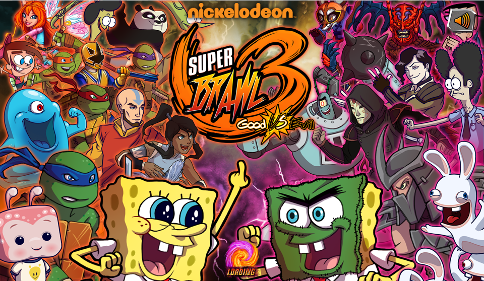 Nick Games Super Brawl 2 Characters