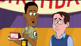 Denzel eating cake