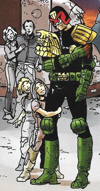 Dredd hugged