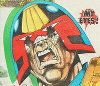 Dredd is blinded