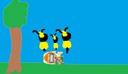Nonny gets killed by the bees