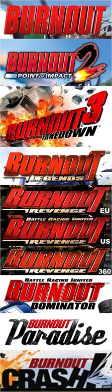 Burnout Logo Evolution