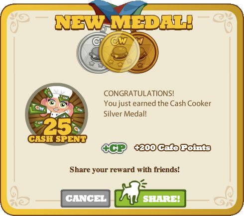 Cash Cooker Silver Medal